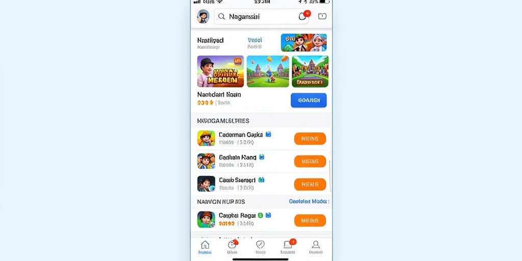 Tampilan awal yang menarik dan intuitif.