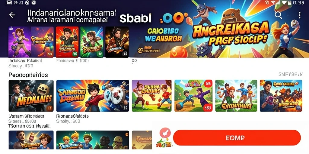 Tampilan menu utama yang menarik dan mudah dinavigasi.