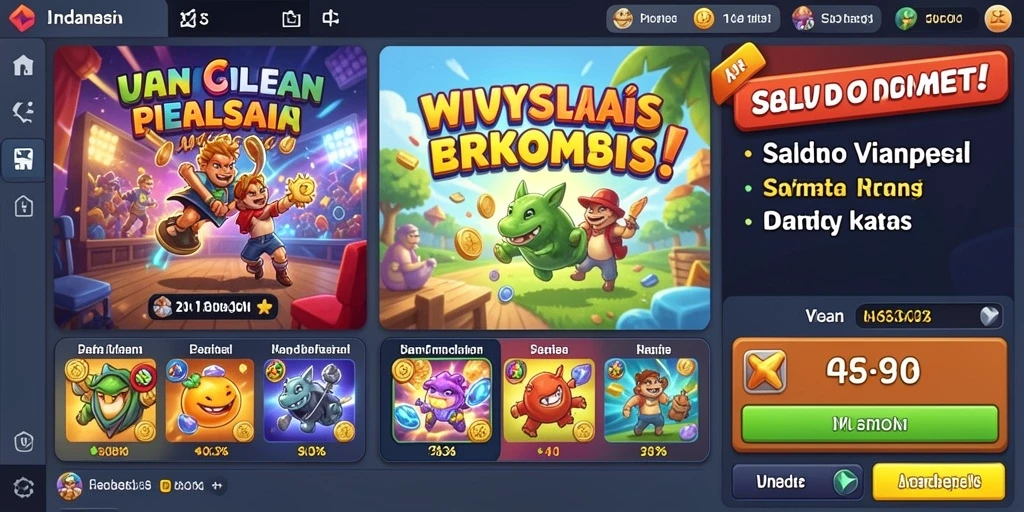 Tampilan menarik dari antarmuka KAPALTOGEL saat memilih permainan.